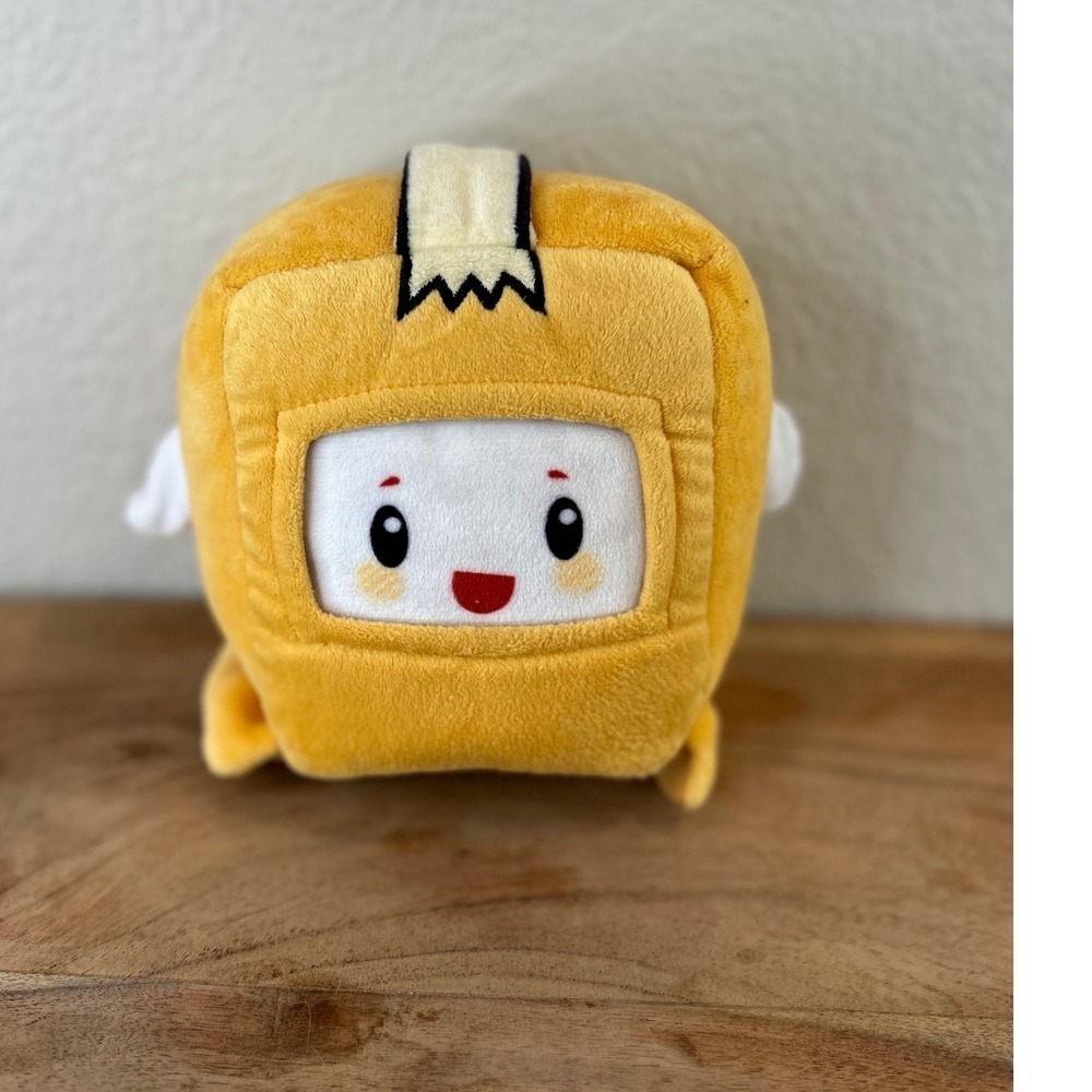 LankyBox Boxy Plush Toy Yellow Box Character Bonkers Toys 6 inch